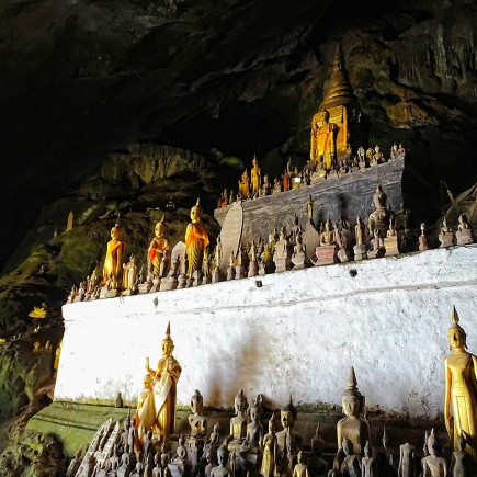 CUEVAS DE PAK OU Y CASCADA DE KUANG SI