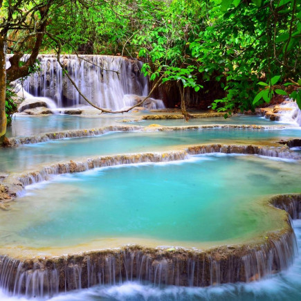 CUEVAS DE PAK OU Y CASCADA DE KUANG SI